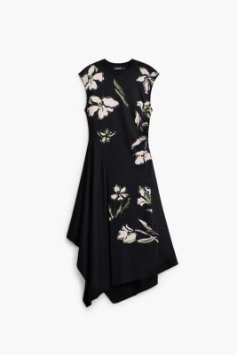 Women's Asymmetric floral dress