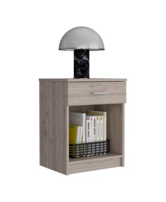 Beryl Nightstand, One Drawer, Low Shelf, Superior Top