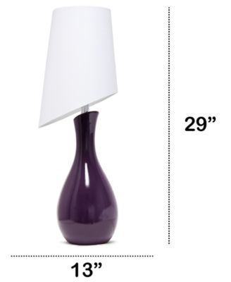 29" Eggplant Contemporary Table Lamp