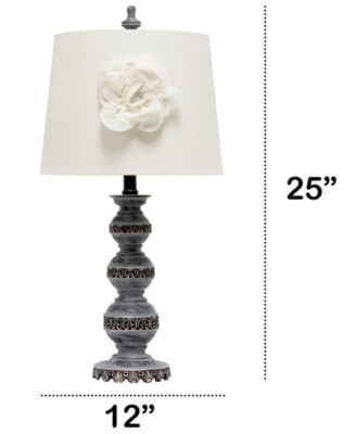 25" Elegant Embellished Table Lamp