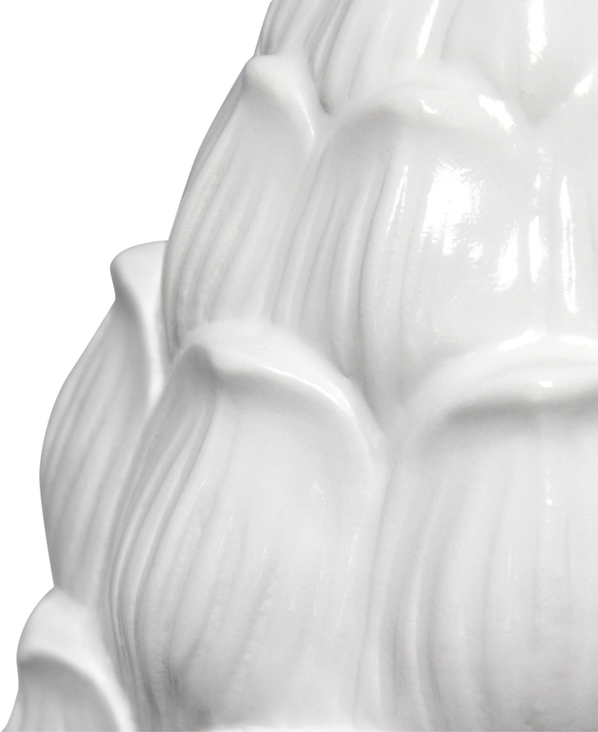 Lalia Home 28" Tall Coastal Seashell Traditional Table Lamp In White