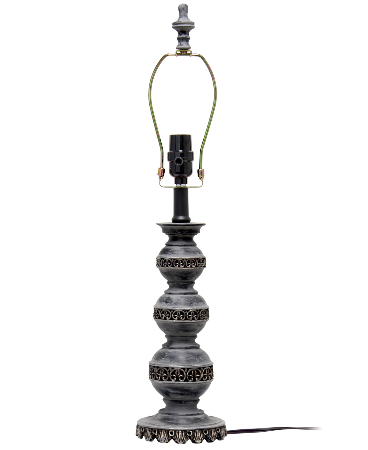 Lalia Home 25" Elegant Embellished Table Lamp In Aged Bronze