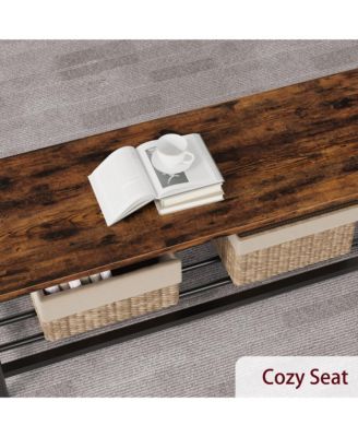 Dining Table Set for 4, Kitchen Table and 2 Chairs , 47.2" Rectangular Kitchen Table Set, Dining Room Table Set Brown