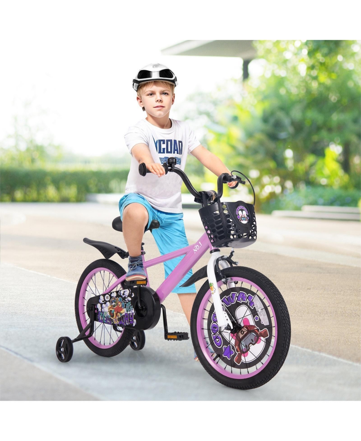 Hongge 16/18 Kids Bike for 4-8 Years Old Sport Bicycle with Adjustable Handlebar and Saddle