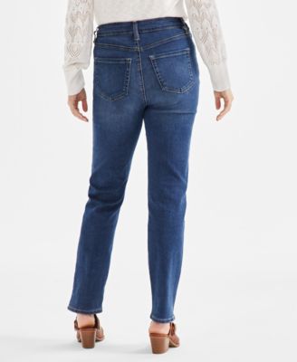 Women's High Rise Straight-Leg Jeans, Regular, Short and Long Lengths, 2PS-28W, Created for Macy's