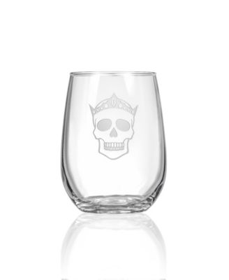 Numbskulls Stemless Wine Tumbler 17oz - Set of 4 Glasses