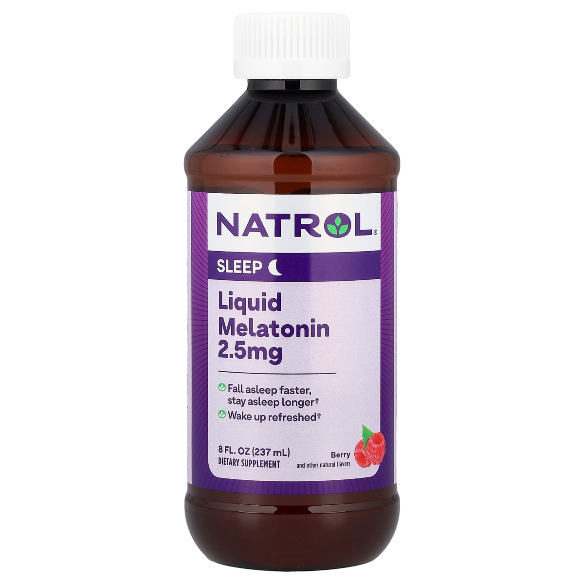 Liquid Melatonin Berry 2.5 mg - 8 fl oz (237 ml)