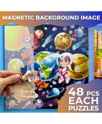 2x48 Magnetic Travel Puzzles for Kids Ages 4-6 - Road Trip Activities