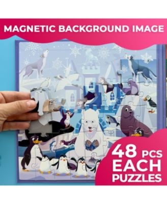 2x48 Magnetic Travel Puzzles for Kids Ages 4-6 - Road Trip Activities