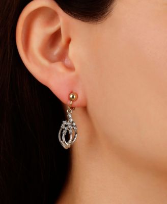 Crystal Vintage Drop Clip Earrings