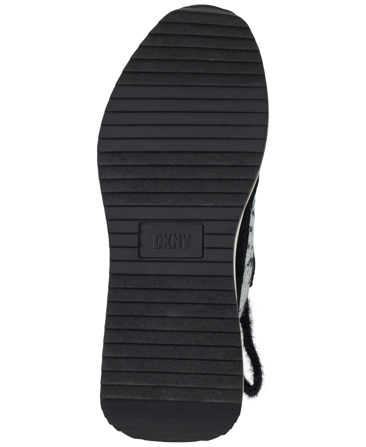 Dkny Aveline Wedge Sneaker In Black,off White