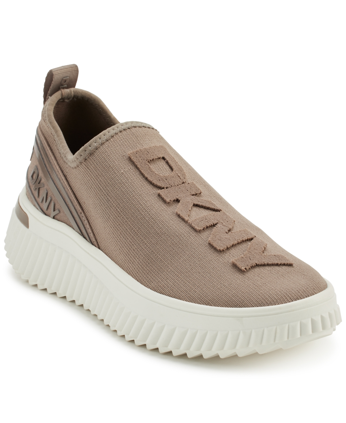 Shop Dkny Women's Leighton Slip On Sneakers In Ash
