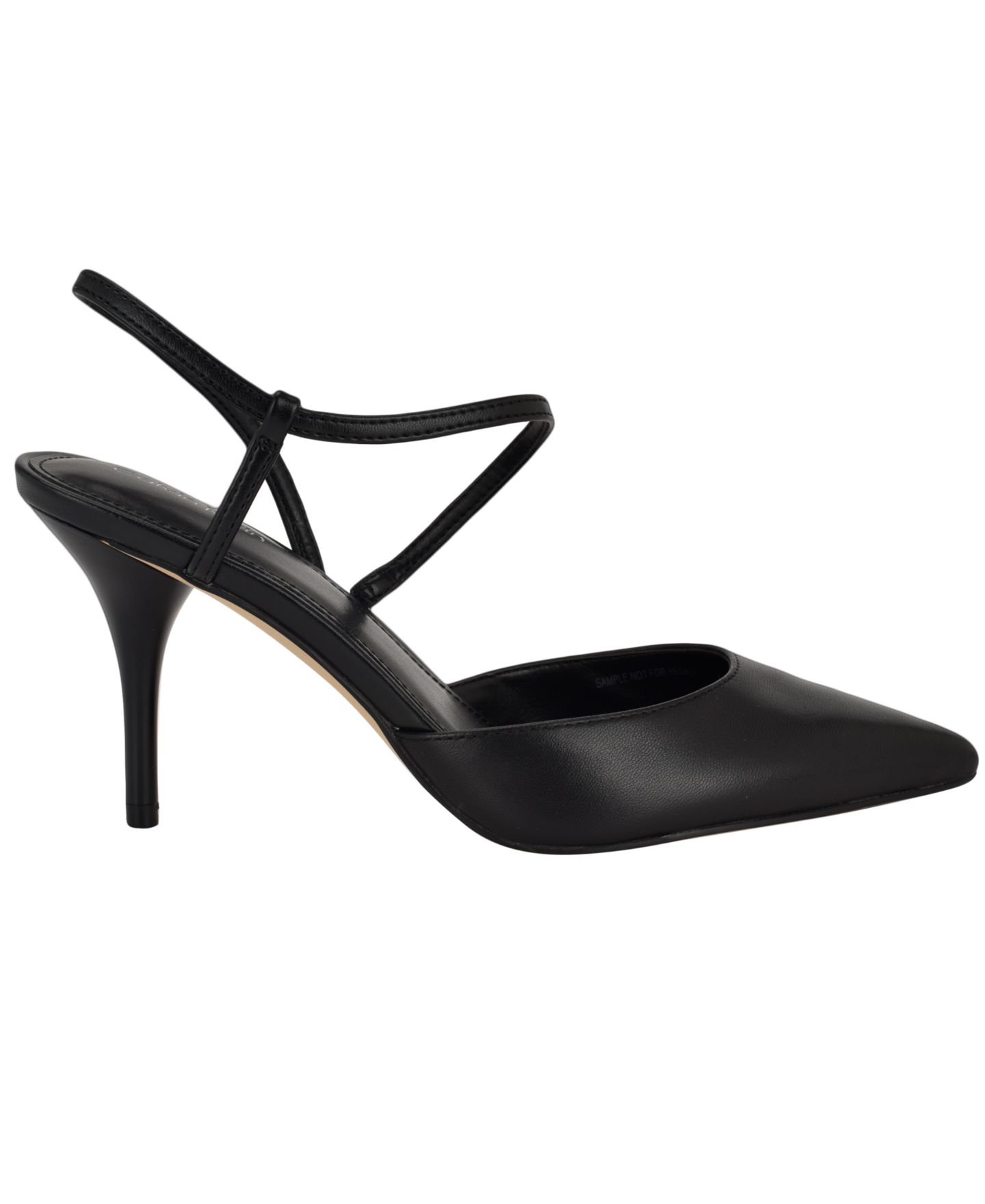 Женские туфли Calvin Klein Cordera Strappy Slip-On Stiletto Pumps, цвет: Чёрный — фото 2