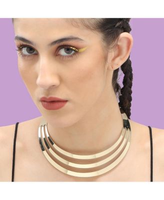 Women's Lined Statement Necklace