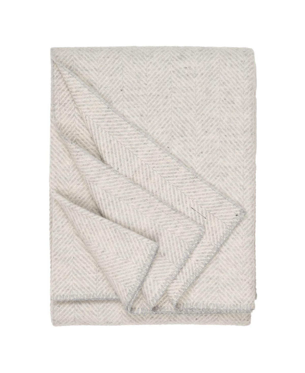 Prince Of Scots Highland Tweeds Big Throw, 59" X 80" In Silver