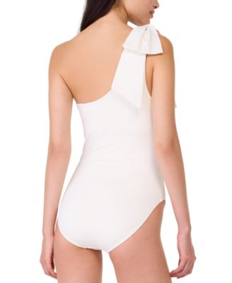 ワンピース octette CUTOUT RIBBON OPS (BEIGE) Sevyn Cutout One Piece Swimsuit in citrine | Ramy Brook