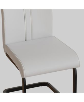 Streamdale Modern Faux Leather Upholstered Dining Chairs (Set of 4)