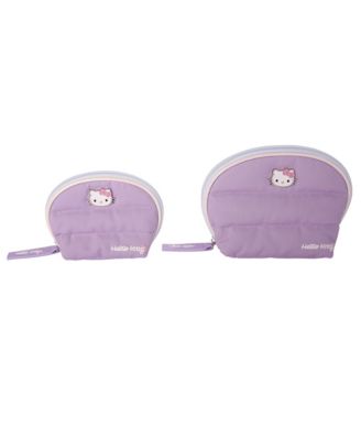 Sanrio Purple Large and Small Dome Cosmetic Travel Bag