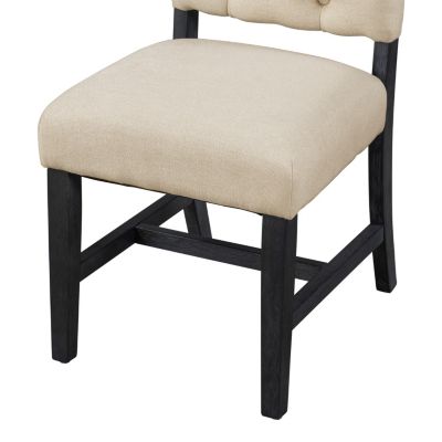 Espresso 4-Piece Retro Upholstered Dining Chair Set