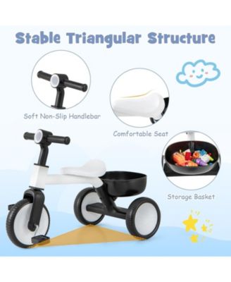 Toddler Convertible Trike with 86° Limited Steering Angle and Carbon Steel Frame