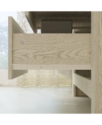 Brown Wood Accent Storage Dresser Organizer With 5 Drawers