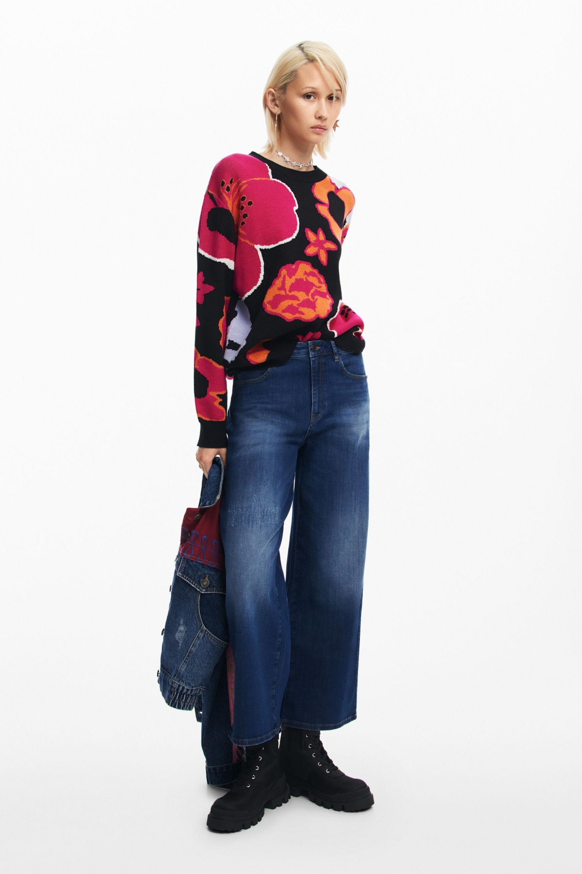Desigual Women's Denim culotte jeans