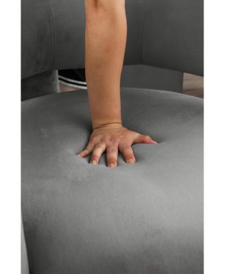 Barrel Accent Chair Curved Arms, Waterfall Seat