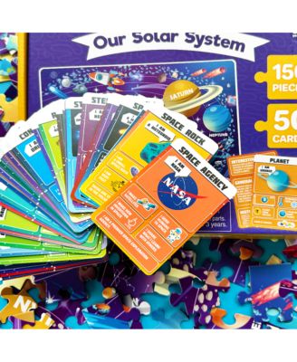 150 Pcs Jigsaw Puzzles for Kids Ages 8-10 - 400+ Facts on 50 Flashcards