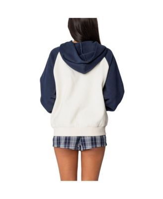 Womens Raglan Bow Oversized Hoodie