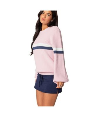 Women's Nautical Striped Oversized Sweater