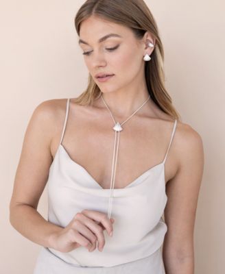 Pave Shine Bolo Necklace