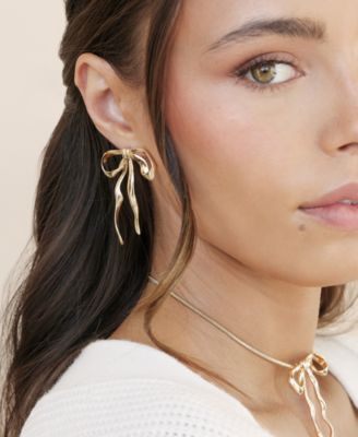 Bow Drop Earrings