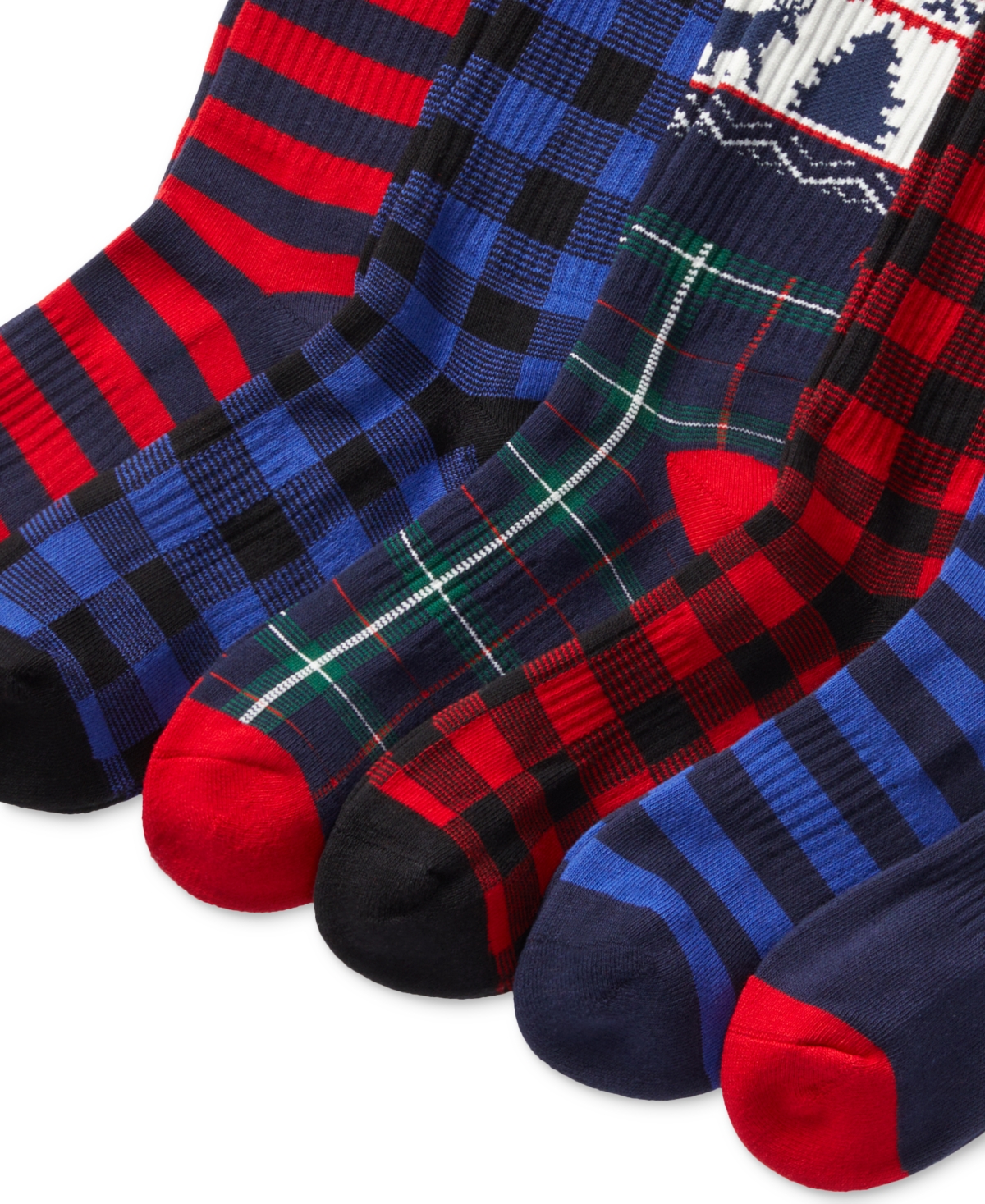 Polo Ralph Lauren Men's 6-Pk. Arctic Holiday Bear Crew Socks