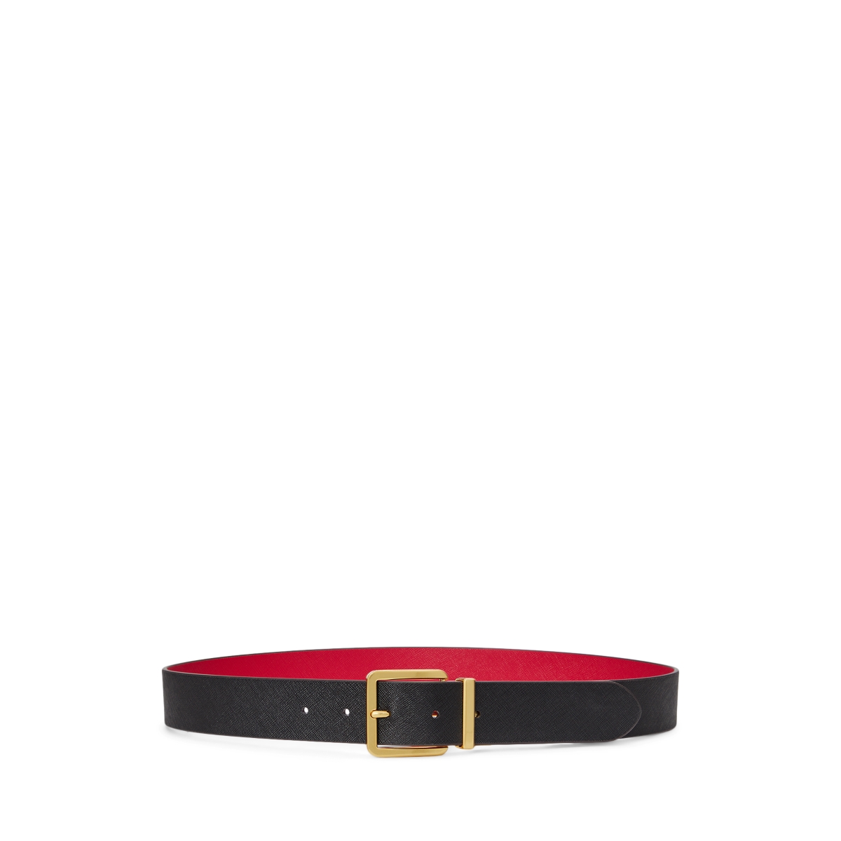 Lauren Ralph Lauren Women's Reversible Crosshatch Leather Belt