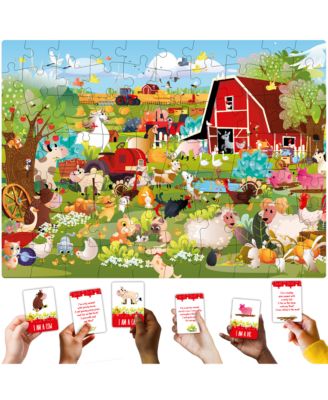 70 Pieces Search & Find Riddle Kids Puzzles 4-6 Years Old