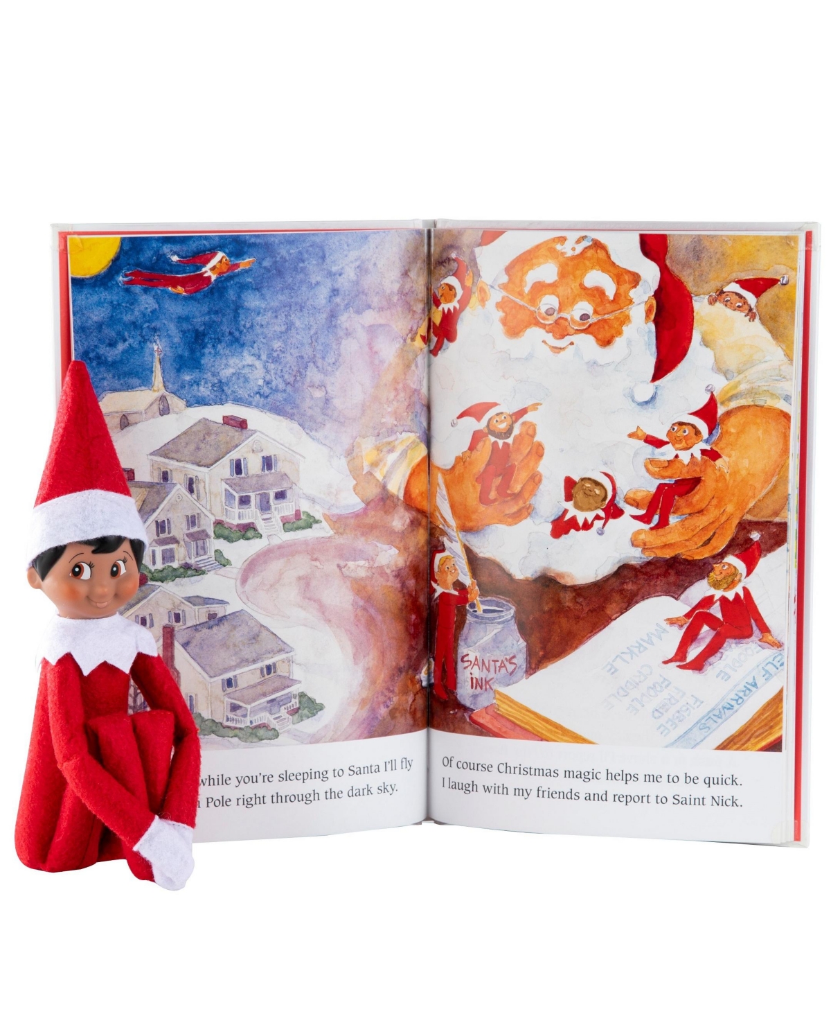 Elf On The Shelf A Christmas Tradition Boy Toy In Red,white