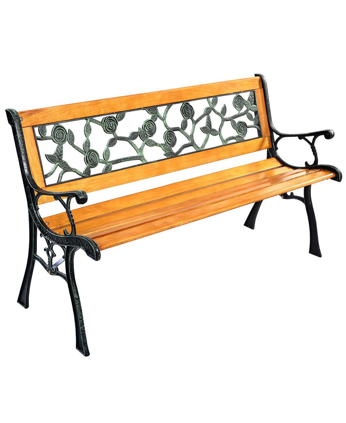 SUGIFT 49" Patio Park Garden Porch Chair Bench