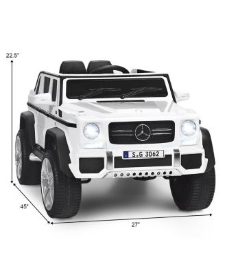 12V Licensed Mercedes-Benz Kids Ride On Car-White