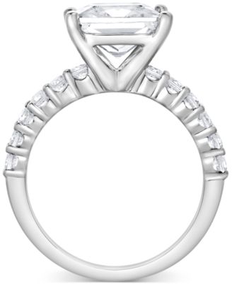 IGI Certified Lab Grown Diamond Princess-Cut Engagement Ring (4 ct. t.w.) in 14k White, Yellow or Rose Gold