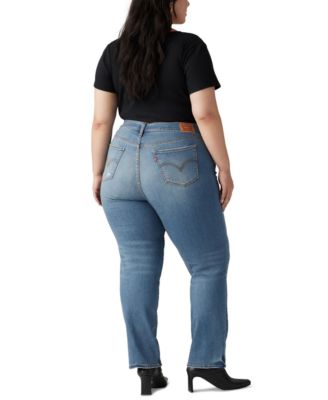 Trendy Plus Size Classic Straight Leg Jeans