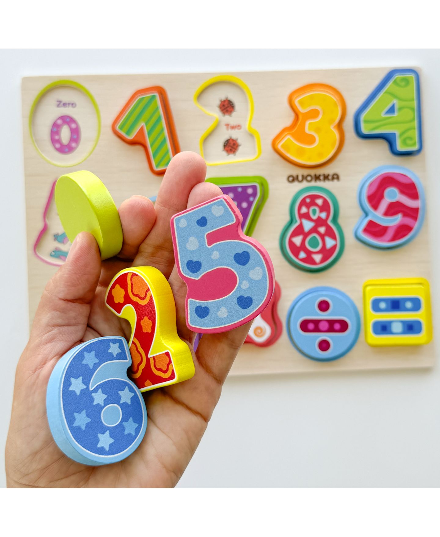 Детские пазлы Quokka Chunky Wooden Puzzles, 3-Piece Set, от 1 года, цвет: Assorted Pre-Pack (See Table 9 — фото 8