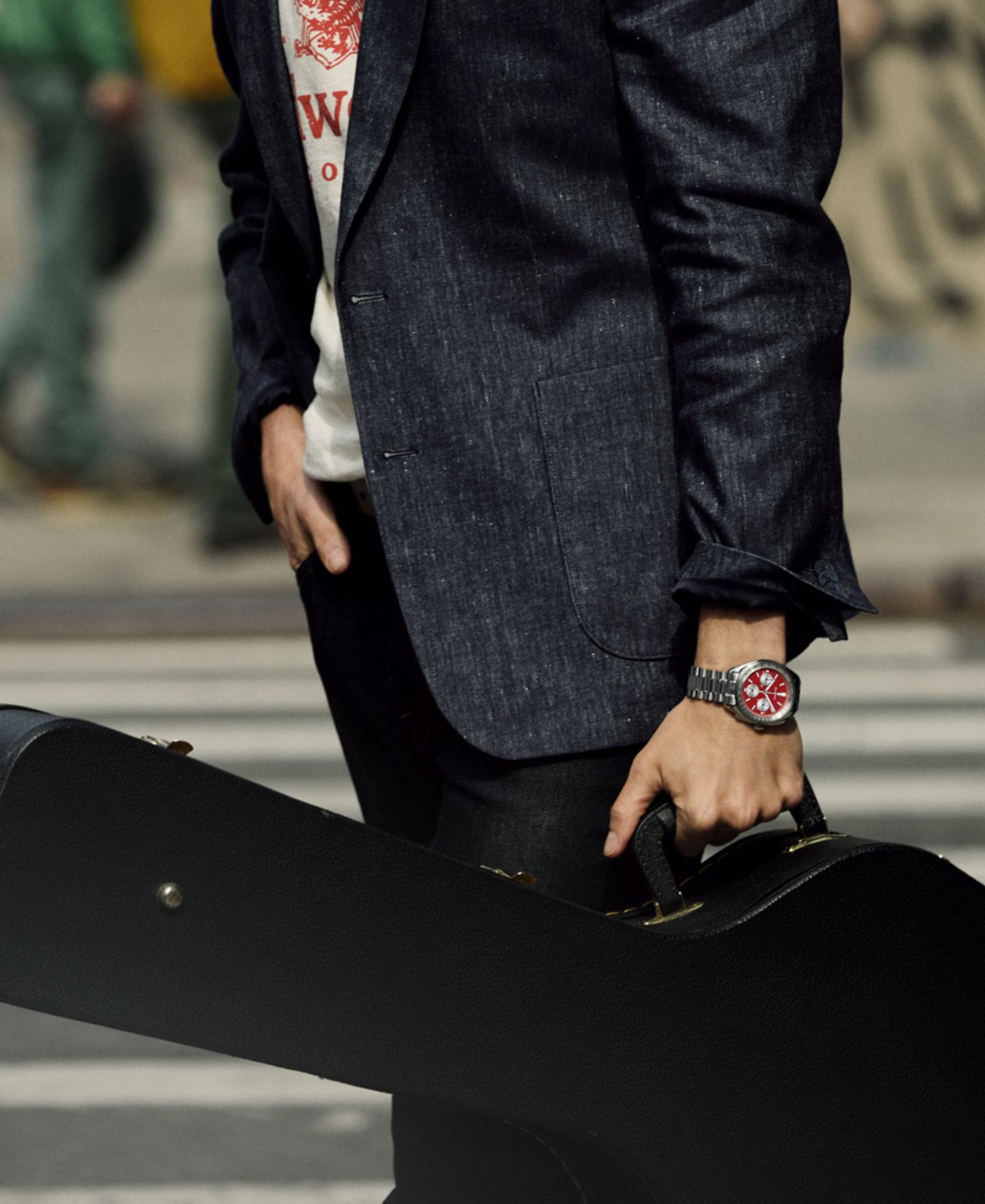 Мужские часы Bulova Lunar Pilot, хронограф, браслет из нержавеющей стали, 44 мм — фото 9
