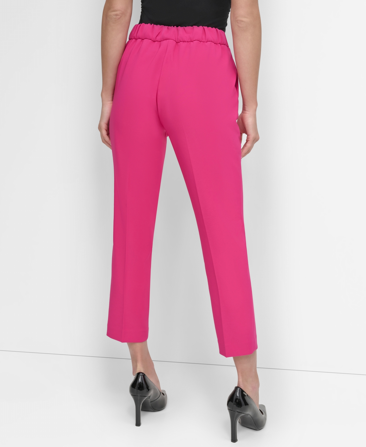 Dkny Women's Elastic-Back Pull-On Ankle Pants