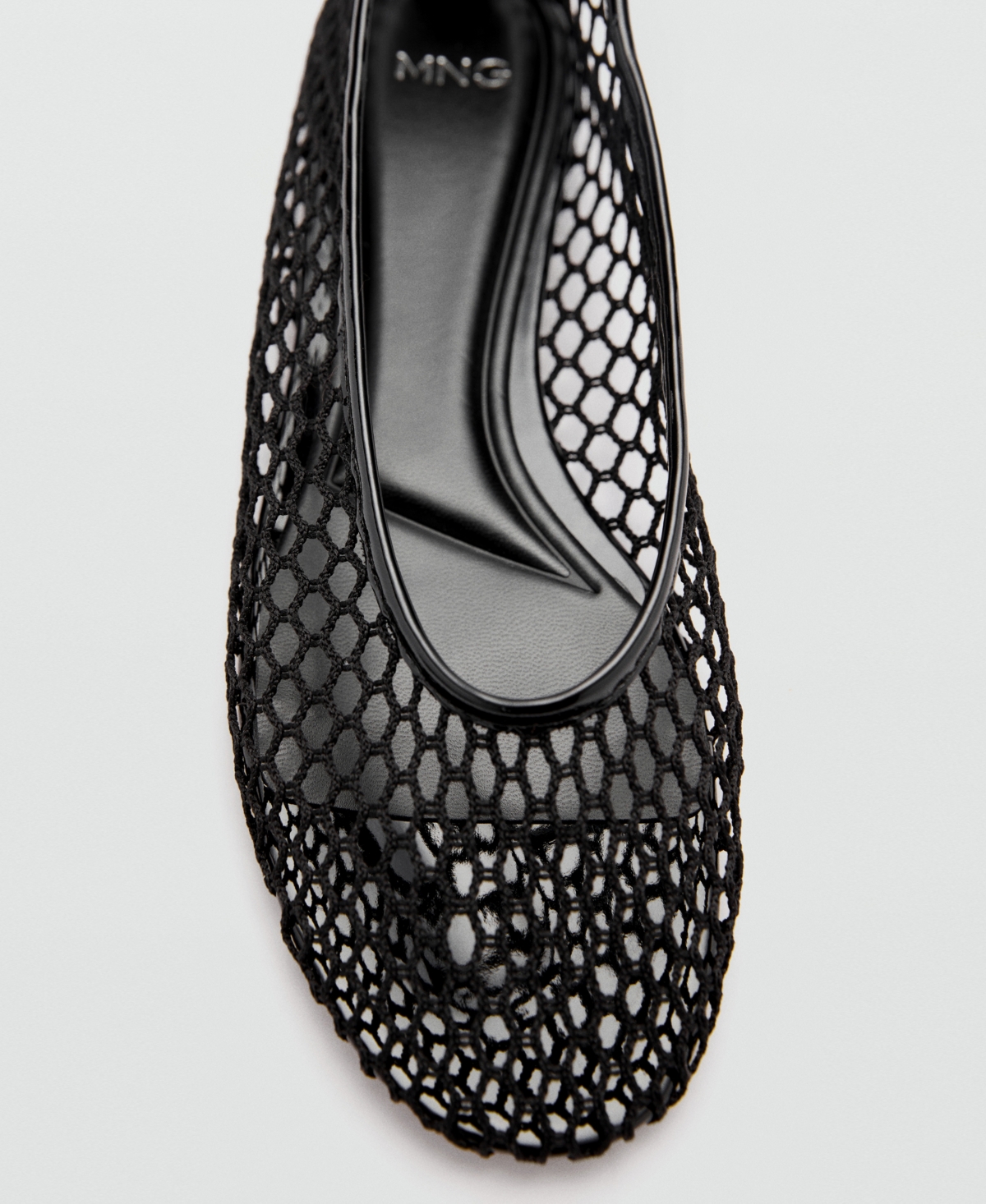 Mango Women's Mesh Ballerina Shoes