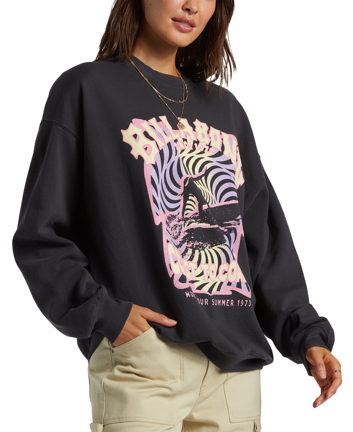 Billabong Juniors' Ride In Crewneck Long-Sleeve Sweatshirt