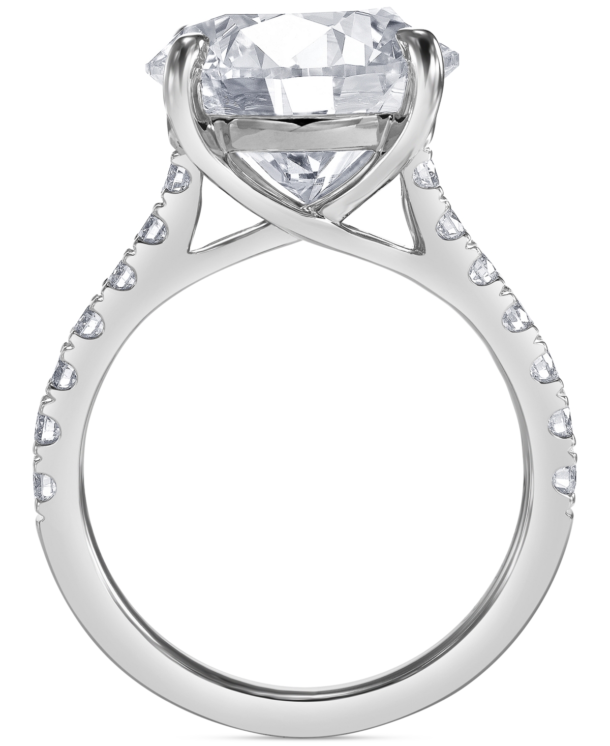 Badgley Mischka Igi Certified Lab Grown Diamond Engagement Ring (6 Ct. T.w.) In 14k White, Yellow Or Rose Gold In White Gold