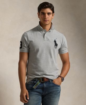 Men's  Big Pony Custom Slim Fit Mesh Polo