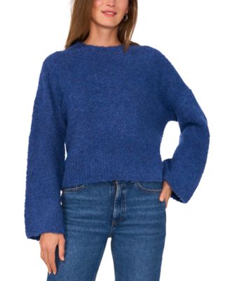 Vince Camuto - Women's Wide Crewneck Flared-Sleeve Sweater