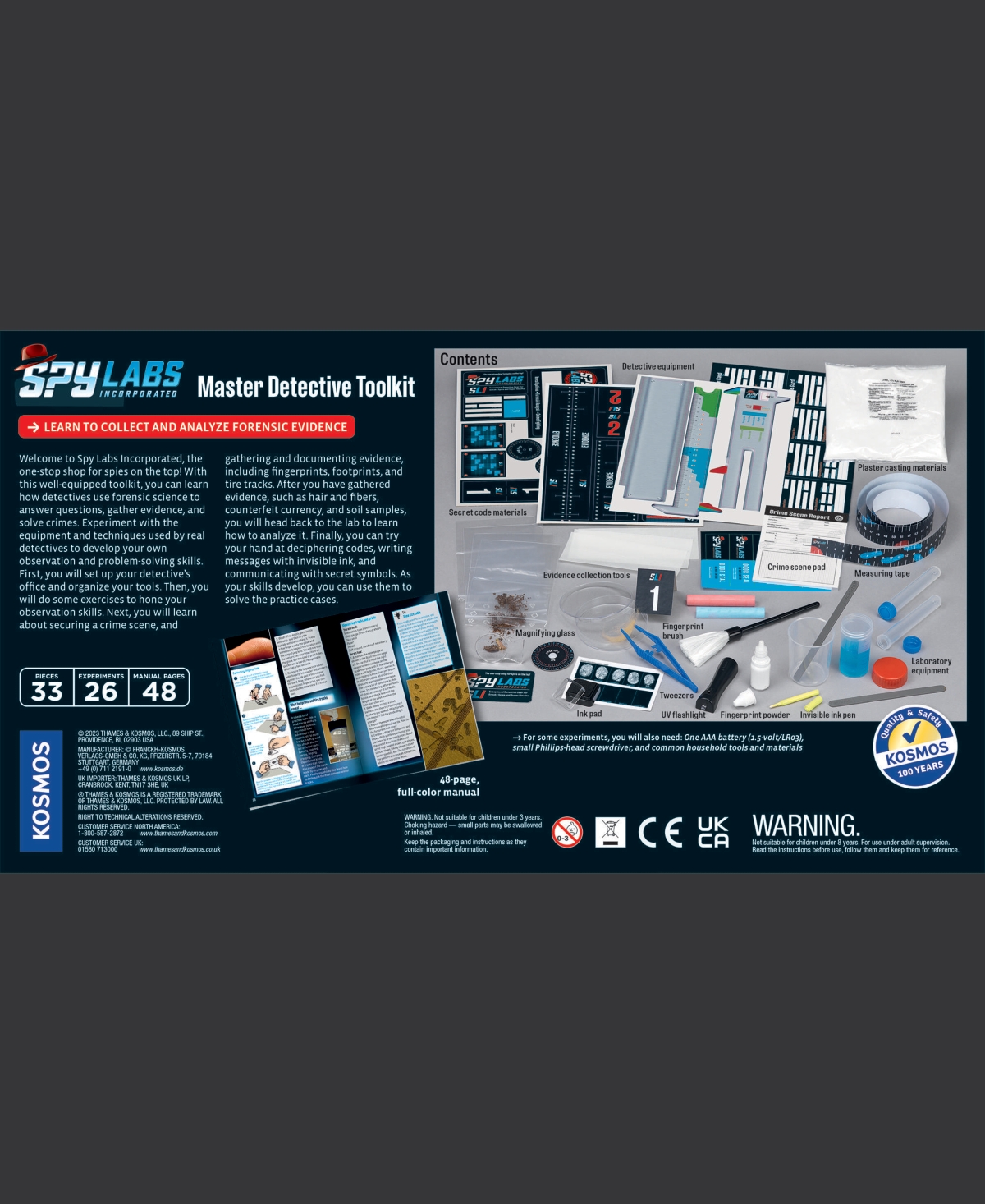 Shop Thames & Kosmos Spy Labs: Master Detective Toolkit In Multi