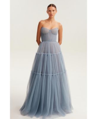 chinese dress ladies Madeleine Tulle Layered Maxi Dress